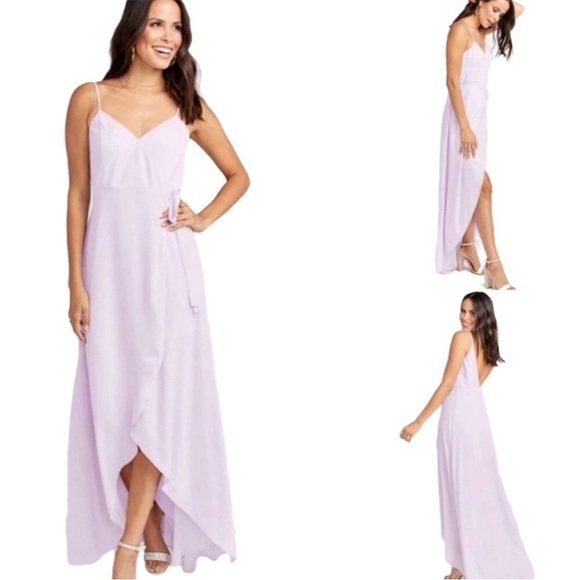 NWT Show me your mumu violet chiffon Mariah wrap dress size medium - Picture 1 of 8